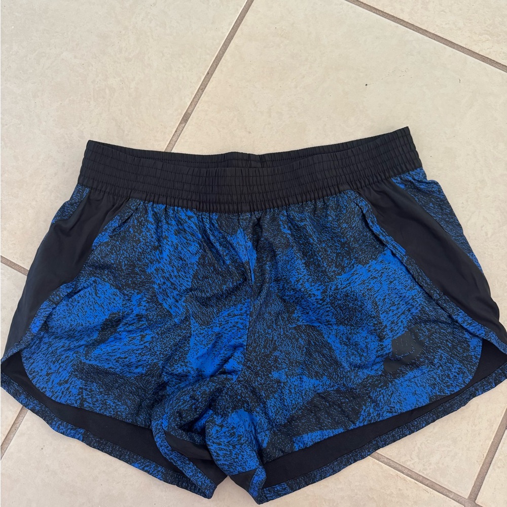 Nike Blue and Black Athletic Shorts
